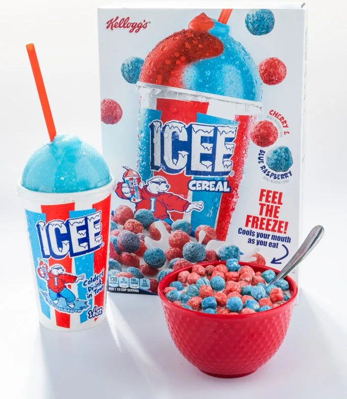 The ICEE Company and Kellogg's Launch Cooling ICEE Cereal, Evoking Nostalgia with Every Spoonful