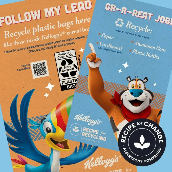 Kellogg Company and grocer Albertsons Companies drive awareness for in-store recycling&nbsp;USA - English&nbsp;