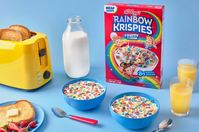 Kellogg's Rice Krispies Cereal Introduces Kellogg's First Fruity Cereal With An Excellent Source Of Vitamin D In Every Bowl