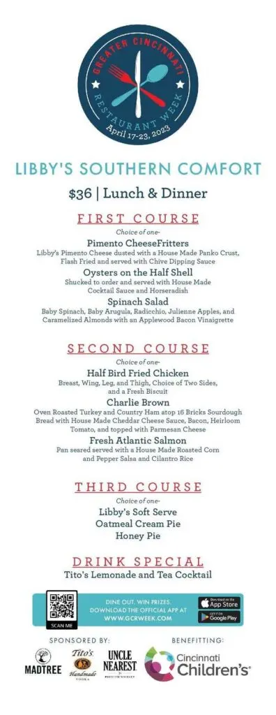 Greater Cincinnati Restaurant Week 2023: Menus, Dates