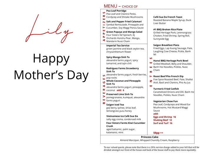 Mother's Day San Francisco 2023 Brunch, Restaurants