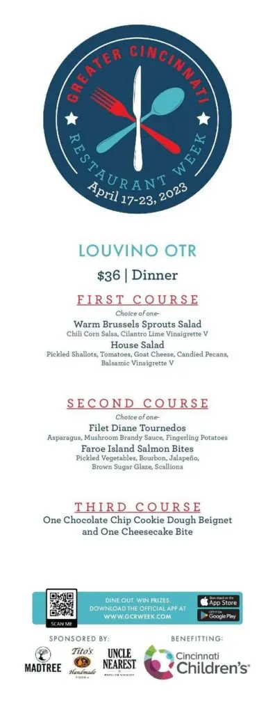 Greater Cincinnati Restaurant Week 2023: Menus, Dates