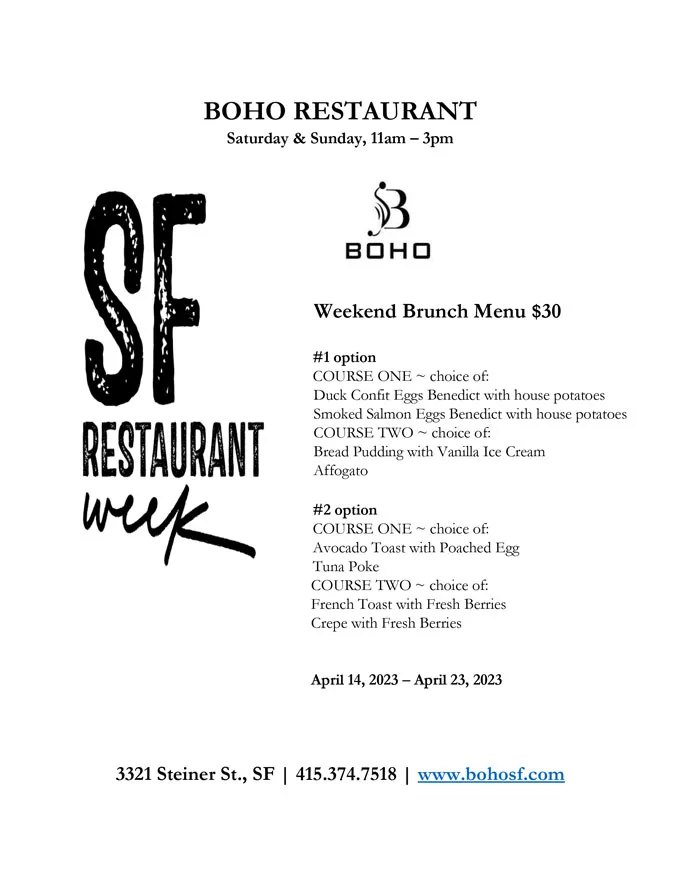 San Francisco Restaurant Week 2023
