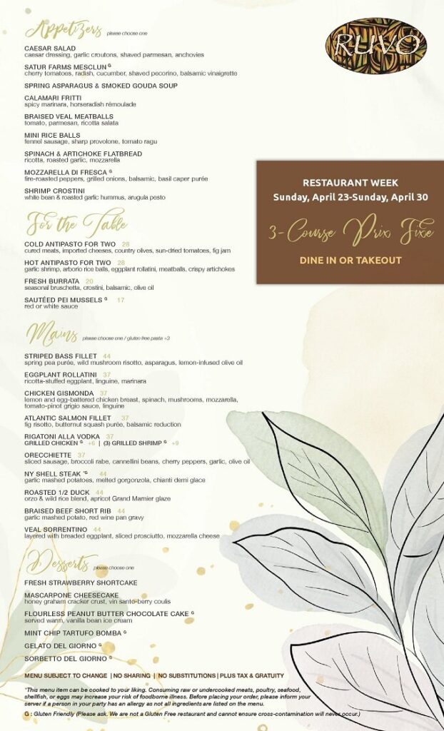 Long Island Restaurant Week 2023