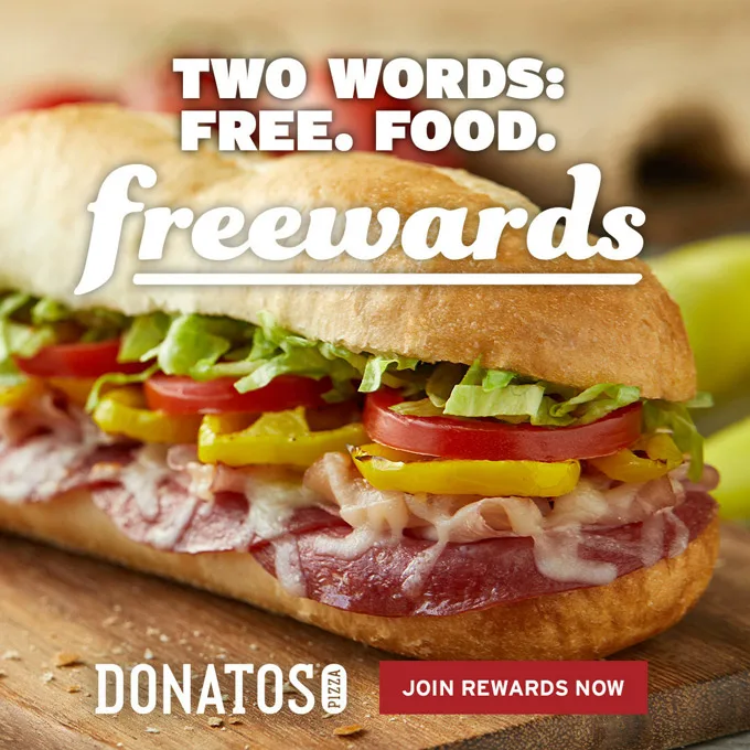 Freewards Coming to Donatos Rewards Members in May