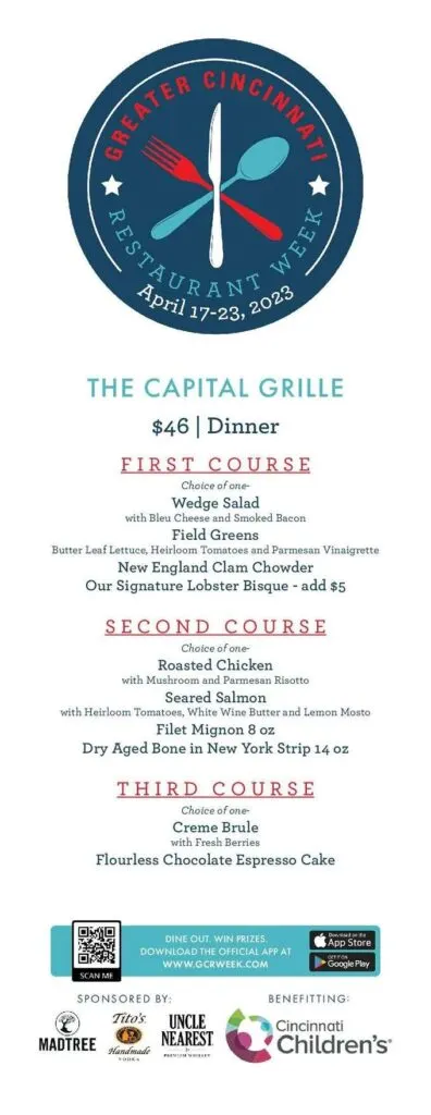 Greater Cincinnati Restaurant Week 2023: Menus, Dates