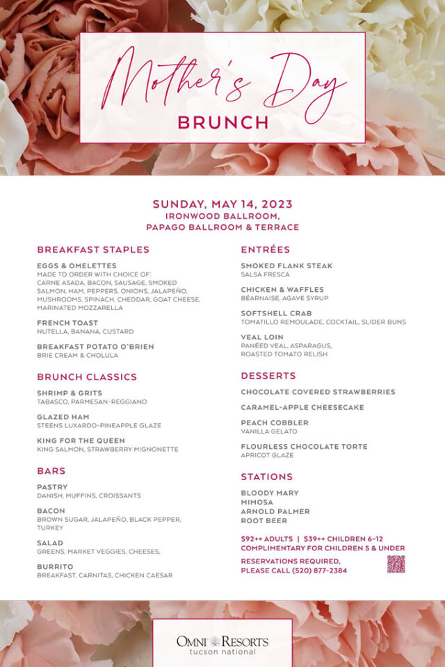 Mother's Day Tucson 2023 Brunch, Restaurants, Things to Do