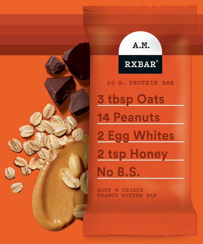 New RXBAR A.M. Peanut Butter Dark Chocolate