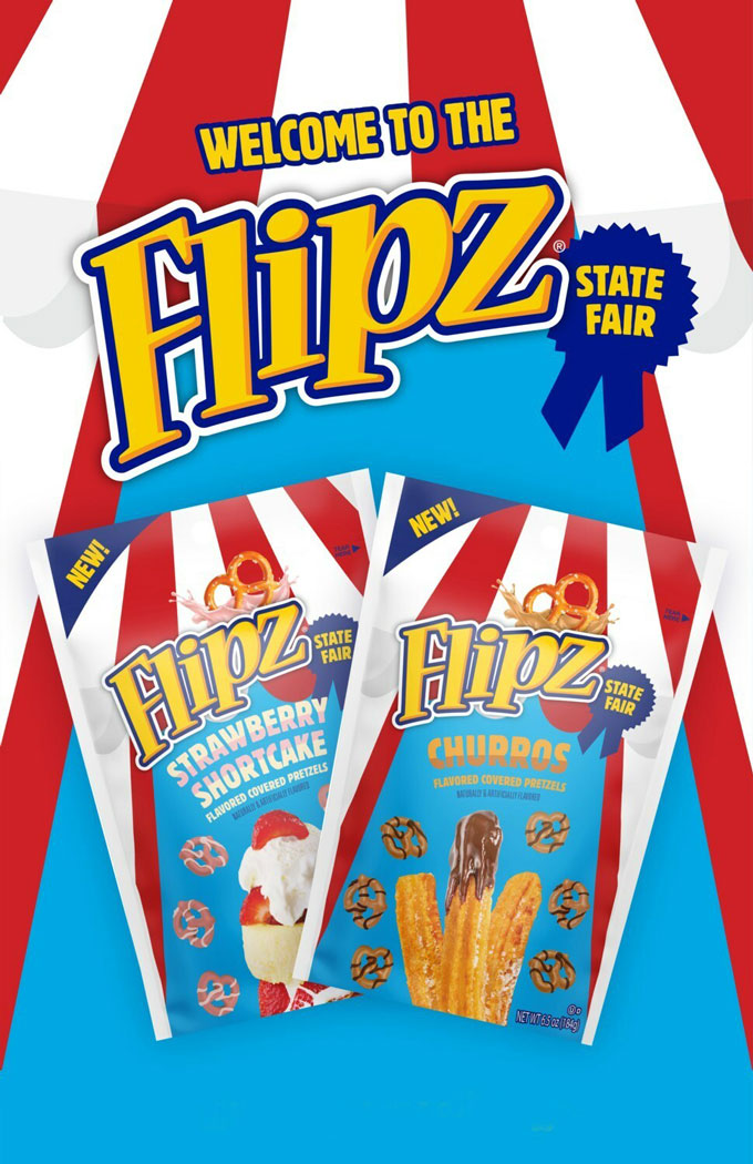 Flipz State Fair Churros and Flipz State Fair Strawberry Shortcake