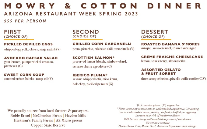 Arizona Restaurant Week 2023
