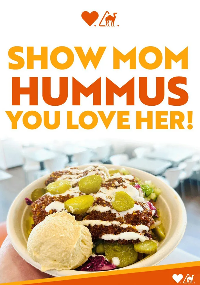 Naf Naf Middle Eastern Grill&nbsp;is celebrating National Hummus Day and Mother's Day with a&nbsp;FREE scoop of their creamy hummus this weekend!