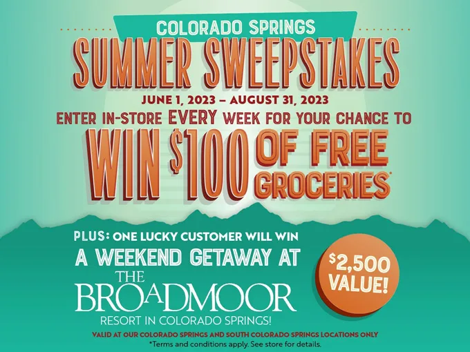 Natural Grocers Announces Summer Sweepstakes at Colorado Springs Locations, June - August 2023