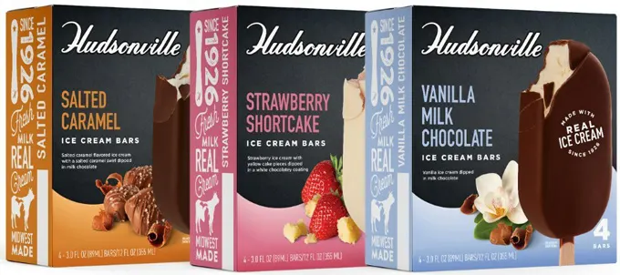 Hudsonville Ice Cream Introduces Novelty Bar Line
