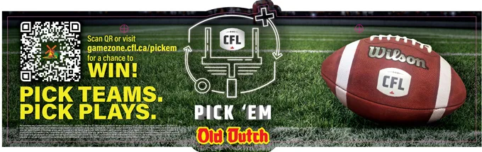 Cfl Fans: Snack, Play And Win With Old Dutch All Season Long