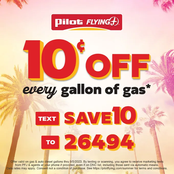 Pilot Flying J revs up for a 10 out of 10 summer with giveaway, gas savings and more