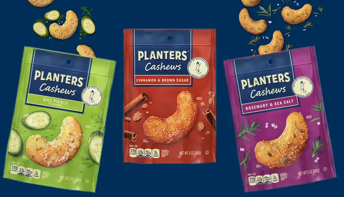 Planters Brand Unveils 3 New Flavor-Forward Varieties, Expanding Its Innovative Portfolio Of Cashew Snacks
