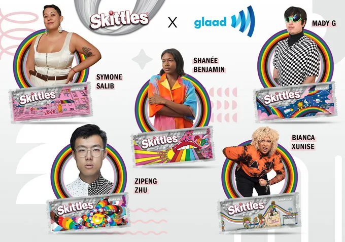 SKITTLES Artist Designed 2023 Pride Packs Shine A Light On LGBTQ+ Stories