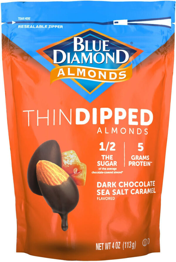 Blue Diamond Introduces NEW Chocolate "Thin Dipped Almonds"