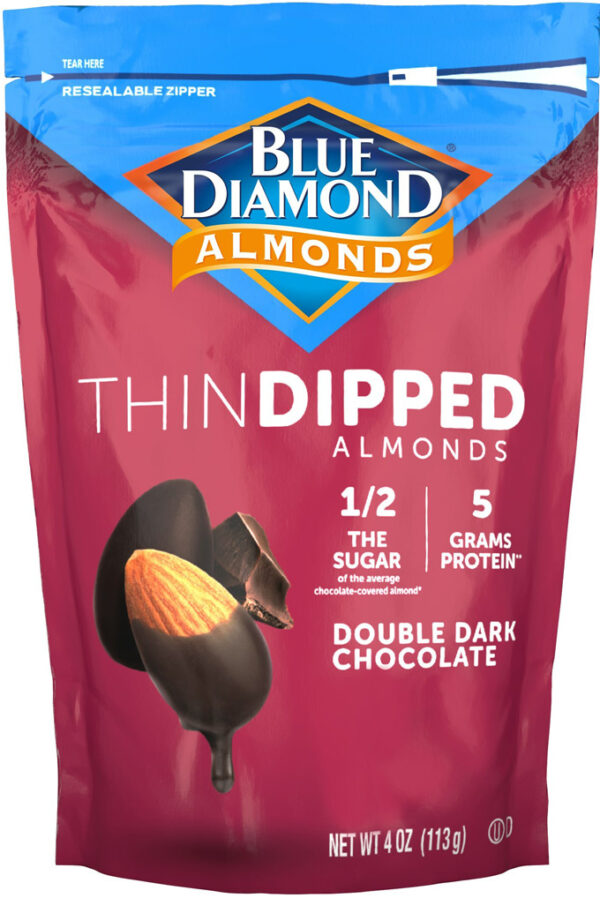 Blue Diamond Introduces NEW Chocolate "Thin Dipped Almonds"