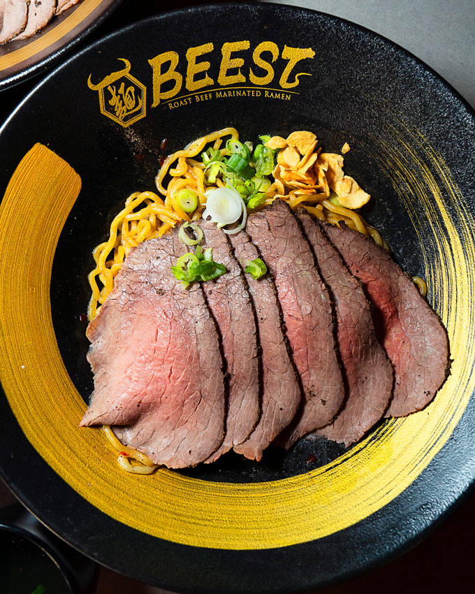 BEEST Japanese Mazemen Vancouver Roast Beef Ramen