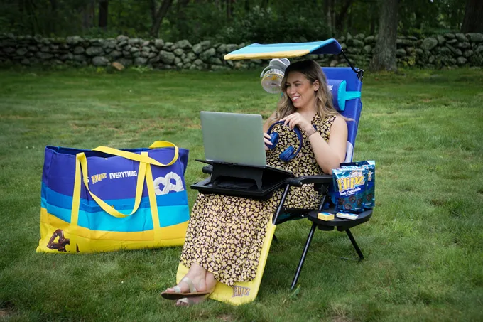 Flipz is Flipping the Script on Summer Workdays with The Ultimate Outdoor Office Chair To Keep You Snacking and Working From Anywhere All Summer Long