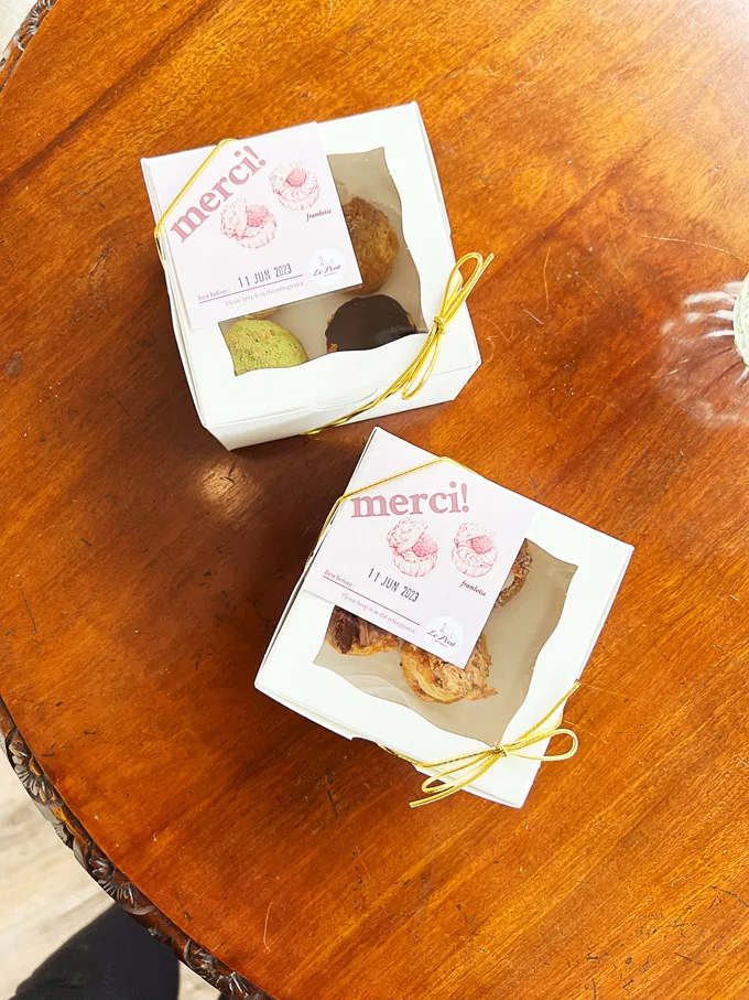 Patisserie Le Pont West Vancouver: Mini Eclairs Puffs