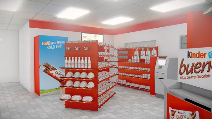 "Summer Gets Bueno" by Kinder Bueno Returns with Themed Rest Stop to Help Roadtrippers Savor the Journey