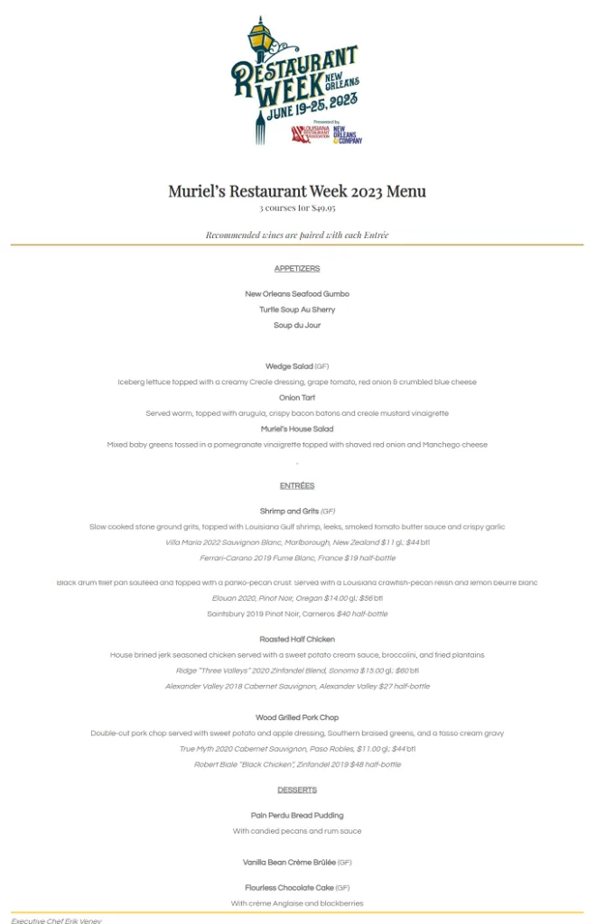 New Orleans Restaurant Week 2023: Menus, Dates