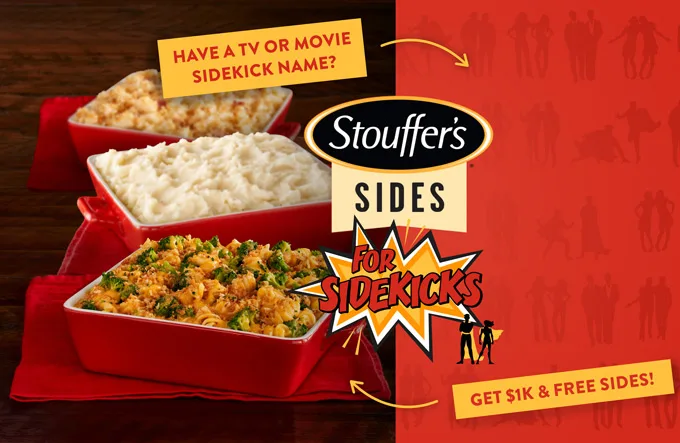 STOUFFER’S(R) Celebrates Side Character Energy with Giveaway