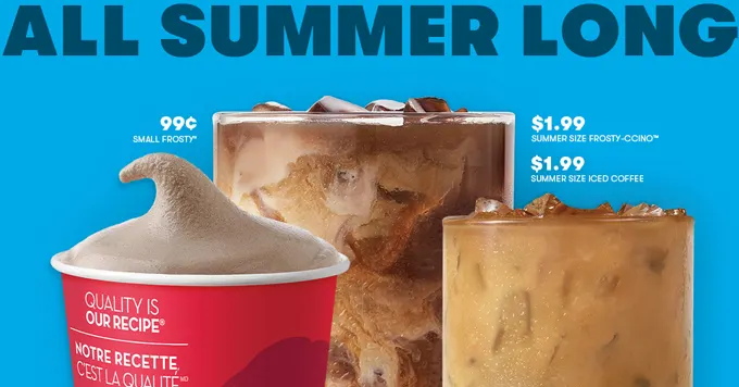 Wendy's Summer Deals: $1.99 Frosty-ccino & Iced Coffee + 99&cent; Frosty, and new Lemonade Media