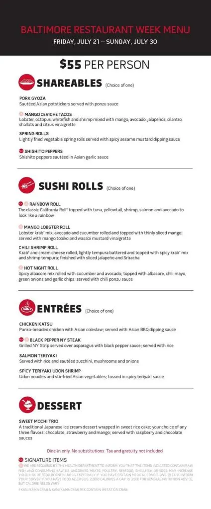 Baltimore Restaurant Week 2023 Summer: Menus, Dates