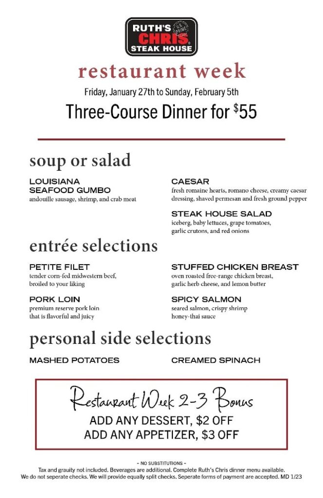Baltimore Restaurant Week 2023 Summer: Menus, Dates