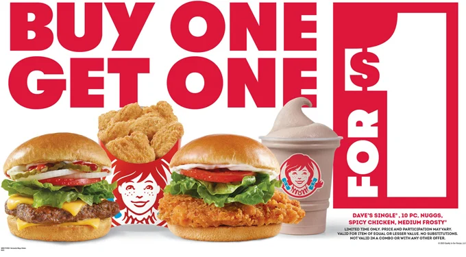 Summer Savings Alert: Wendy's Announces New Bogo For $1 Deal