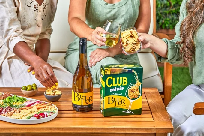 Club Crackers Launches Club Minis Infused With Butter Chardonnay By Jam Cellars For The Ultimate Hangout Snack