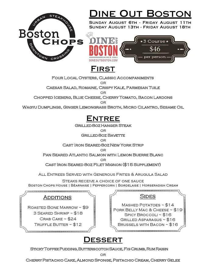 Dine Out Boston 2023 Menus, Dates, Highlights