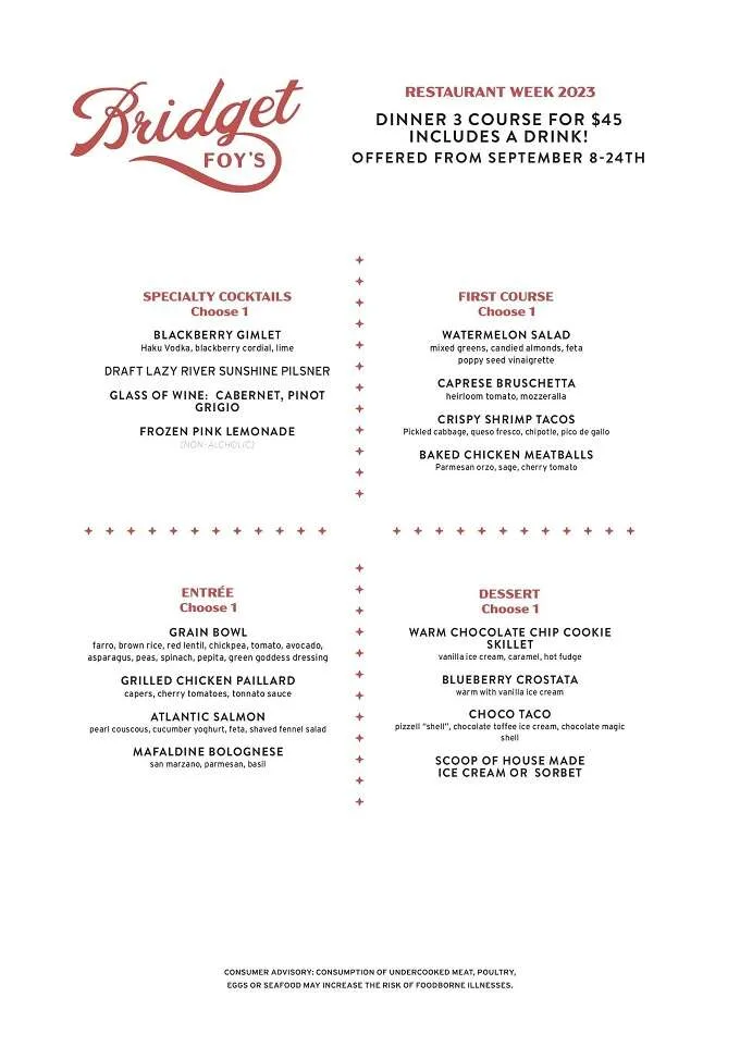 Center City District Restaurant Week 2023 Philadelphia Highlights