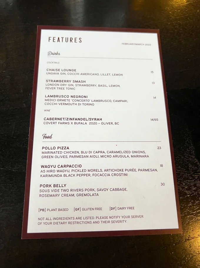 Bufala&nbsp;Edgemont North Vancouver - Happy Hour [Review]
