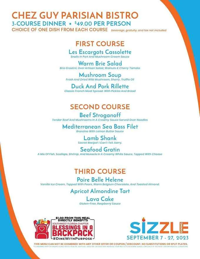 Sizzle Dining Restaurant Week 2023 South Florida: Menus, Dates