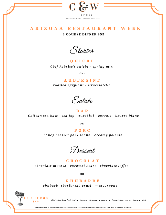 Arizona Restaurant Week 2023: Menus, Dates