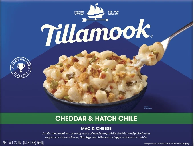 Tillamook Premium Frozen Meals Mac & Cheese and Crispy StoneFired Pizza