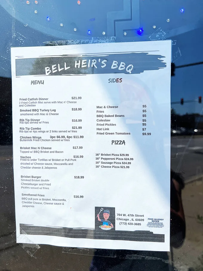 Bell Heir's BBQ Chicago Barbecue & Comfort Food Eatery