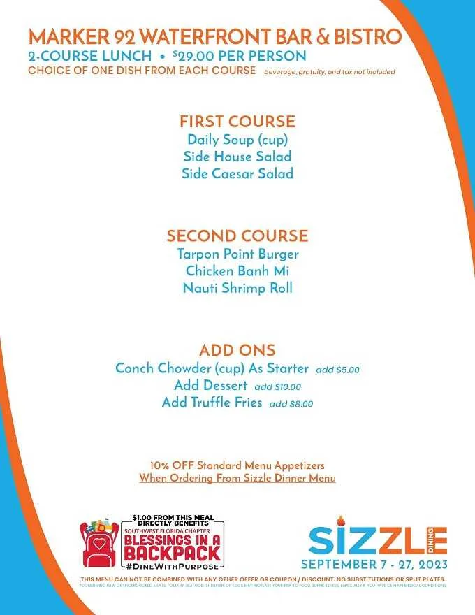 Sizzle Dining Restaurant Week 2023 South Florida: Menus, Dates
