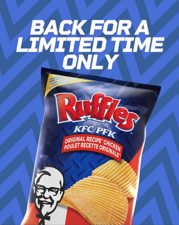 Ruffles KFC Original Recipe Chicken flavoured potato chips
