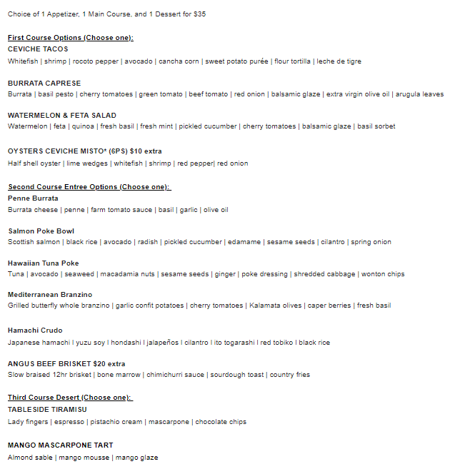 Miami Spice Restaurant Months 2023 Aug & Sept: Highlights