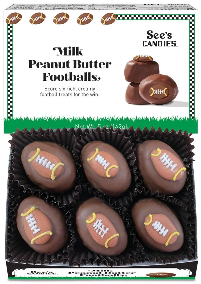 See's Candies Unveils New Milk Peanut Butter Footballs