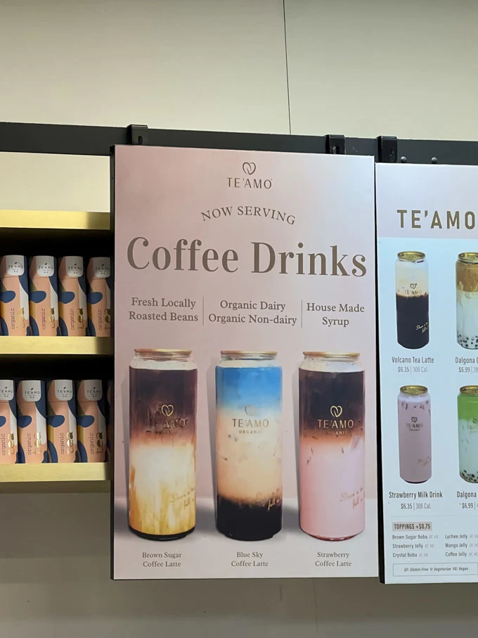 TE&rsquo;AMO Boba & Dessert Cafe Water Tower Place Chicago