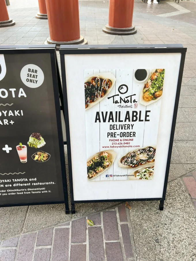 Tanota Takoyaki Los Angeles in Little Tokyo