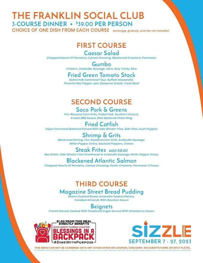 Sizzle Dining Restaurant Week 2023 South Florida: Menus, Dates