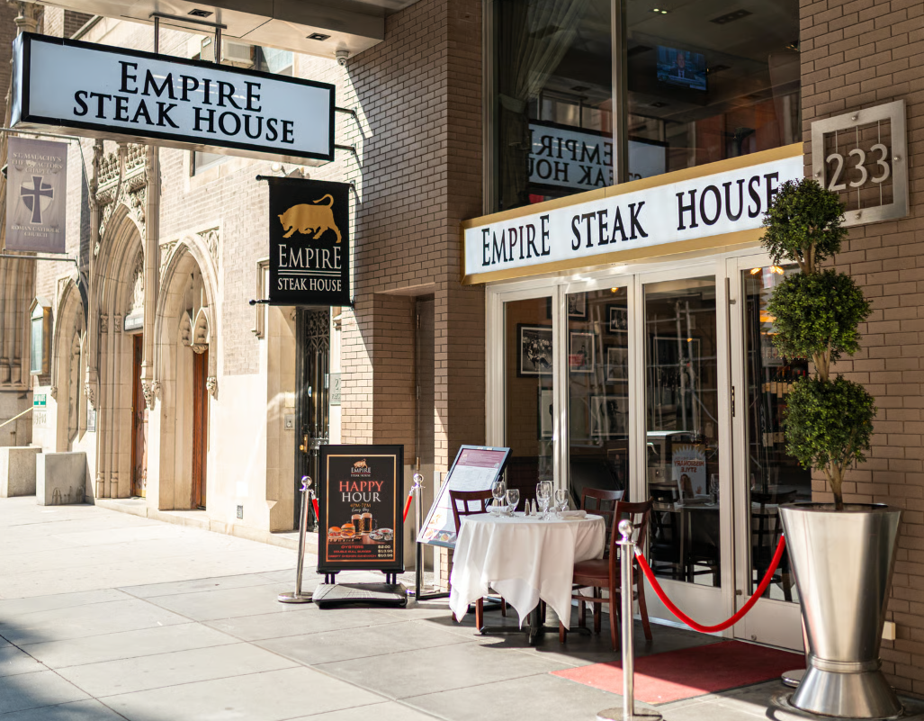 Empire Steak House Opens on 49th Street and Broadway in Manhattan