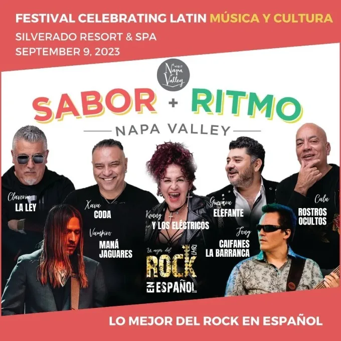 Sabor + Ritmo, Napa's Inaugural Latin Music Festival on September 9th, Announces Culinary and Wine, Beer, and Spirit Partnerships